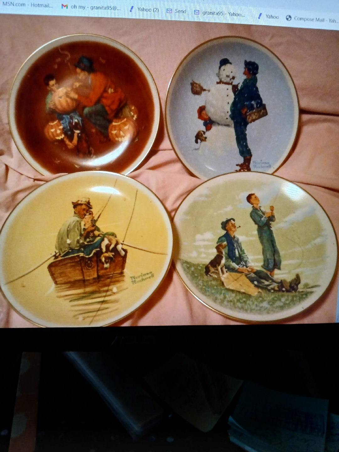 Norman Rockwell Collector Plates (Set of 4)