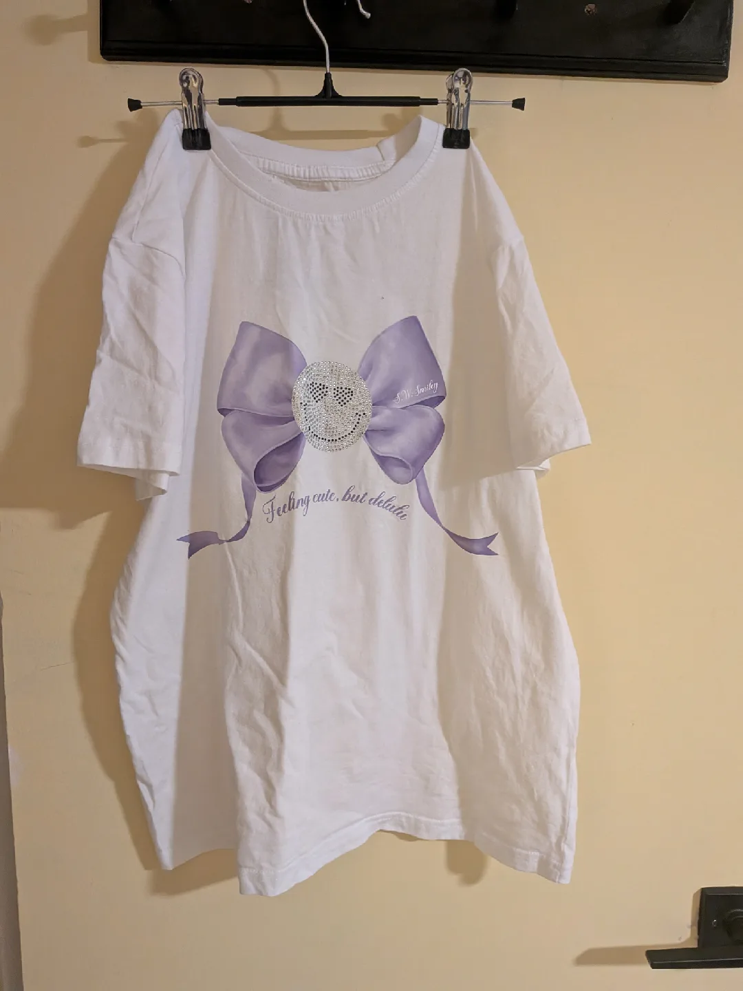 S.W. Smiley White T-shirt - Size S/P thumbnail