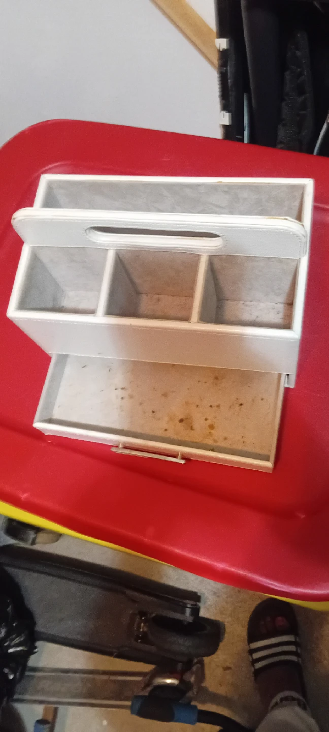 White Faux Leather Organizer - photo 2