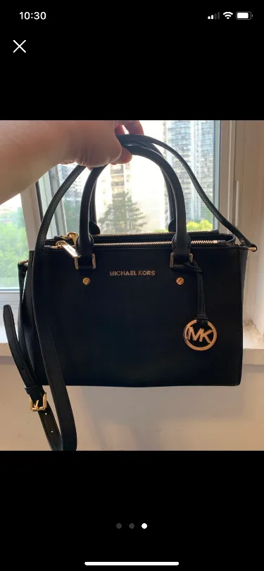 Michael Kors Black Leather Handbag