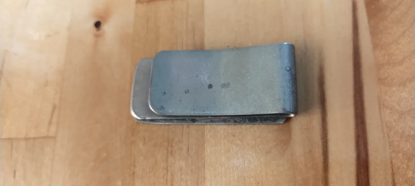 Vintage Turquoise & Coral Inlay Money Clip & Belt Buckle image indicator(4)