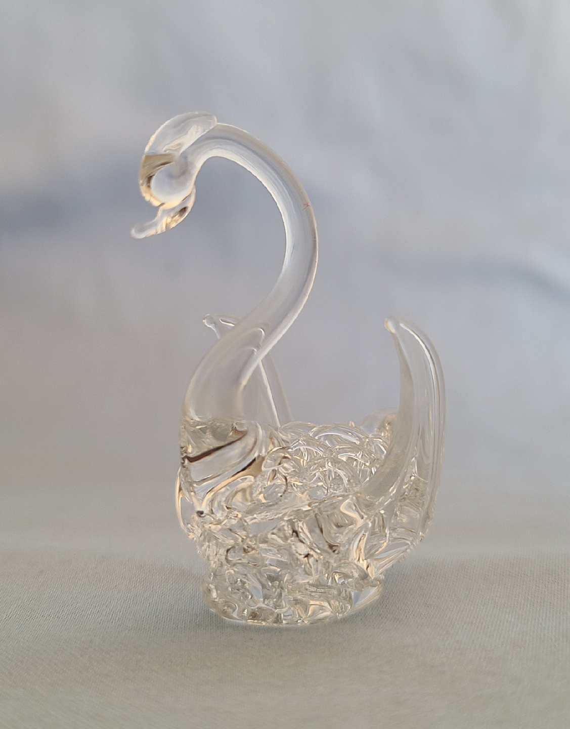 Glass Swan and Elephant Figurines - photo 2