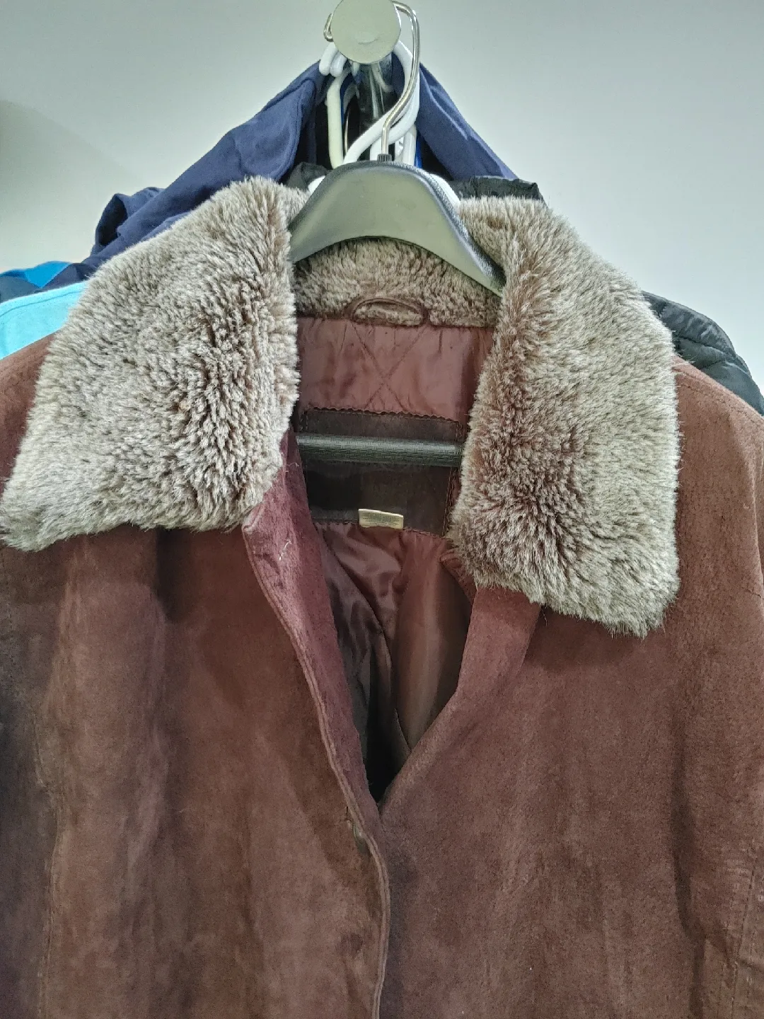 🧡GENUINE SUEDE LEATHER JACKET WOMENS SIZE XL image indicator(2)