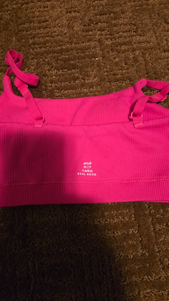 Aerie Pink Ribbed Bralette - Size XS image indicator(2)