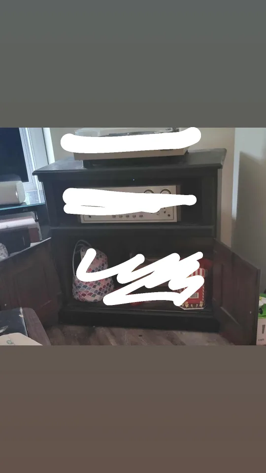 Black Media Console Cabinet image indicator(2)