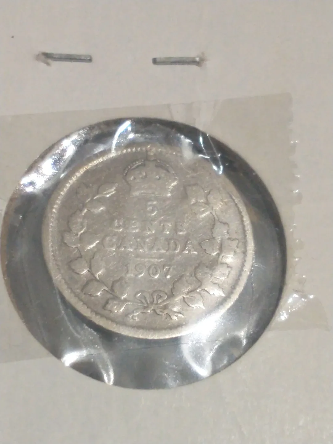 Lovely 1907 Canada five cents. 925 silver coin Edward VII, KM#13 image indicator(2)