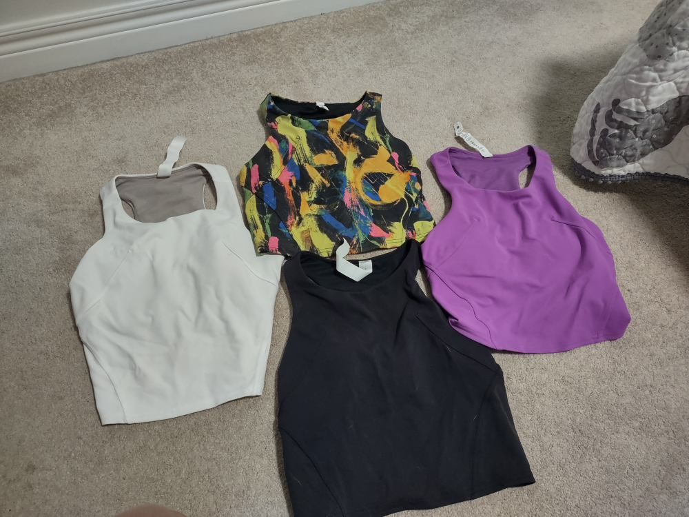 Lululemon longline sports bras- Size 4