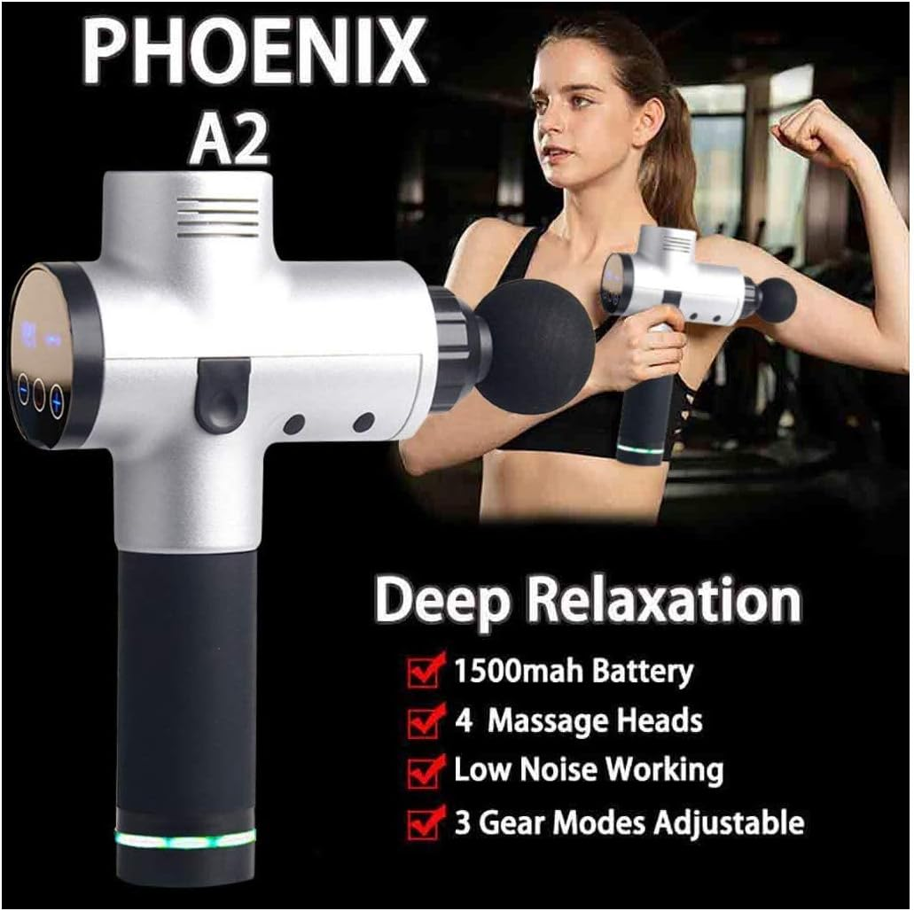 Massage Tool, Electric Massager Gun Muscle Vibrating Relaxing - photo 2