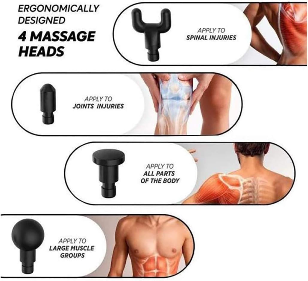 Massage Tool, Electric Massager Gun Muscle Vibrating Relaxing - photo 4