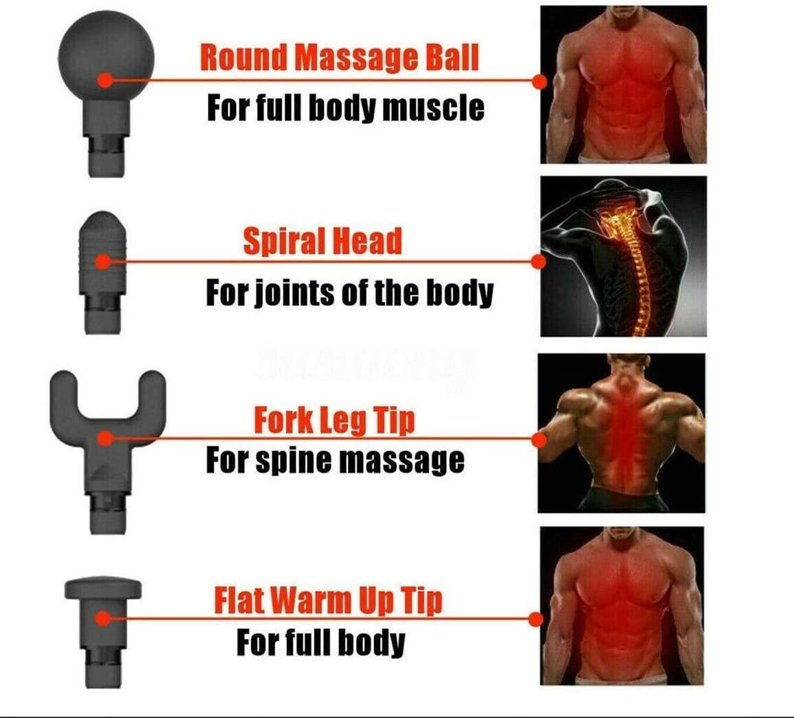 Massage Tool, Electric Massager Gun Muscle Vibrating Relaxing - photo 5