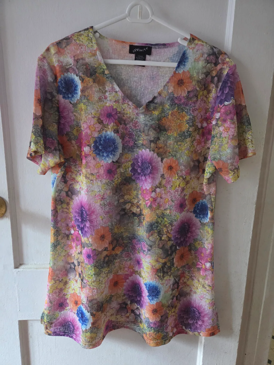 Fiori Floral Print Top - Size M thumbnail