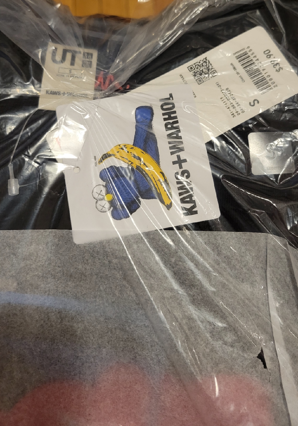 New Uniqlo KAWS + Warhol Black Sweatshirt Size S - photo 3