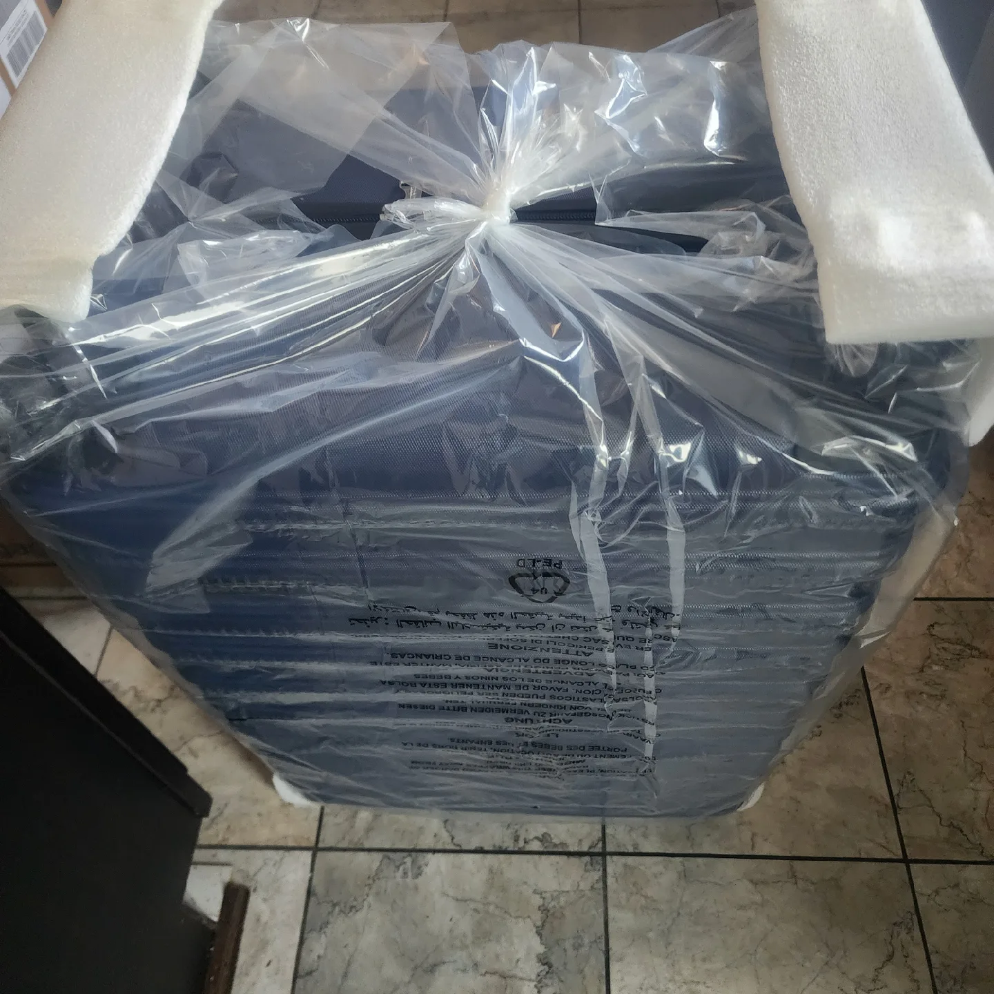 3 Pc New Navy Blue Suitcase image indicator(2)