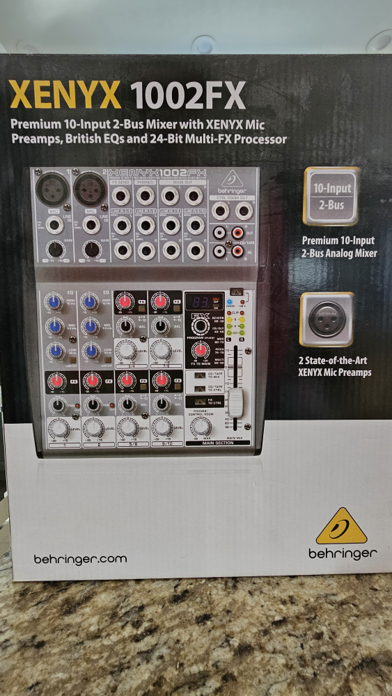 Behringer XENYX 1002FX Mixer with Box - photo 2