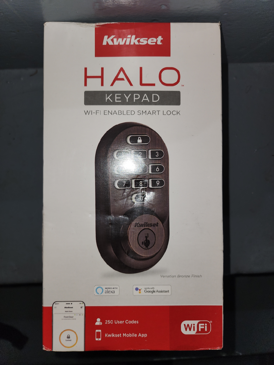 Kwikset Halo Keypad Wi-Fi Smart Lock - Venetian Bronze - photo 2