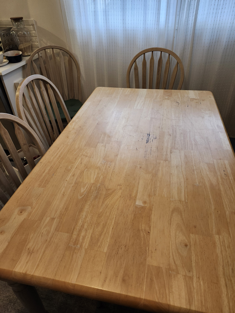 Wooden Dining Table and Chairs Set