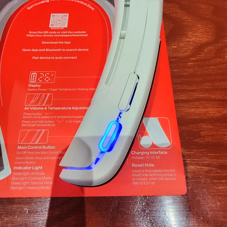 Ranvoo AICE LITE Plus 2025 Neck Air Conditioner image indicator(8)