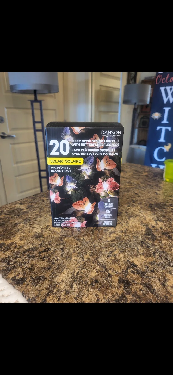 Danson Decor 20 Fiber Optic Butterfly String Lights