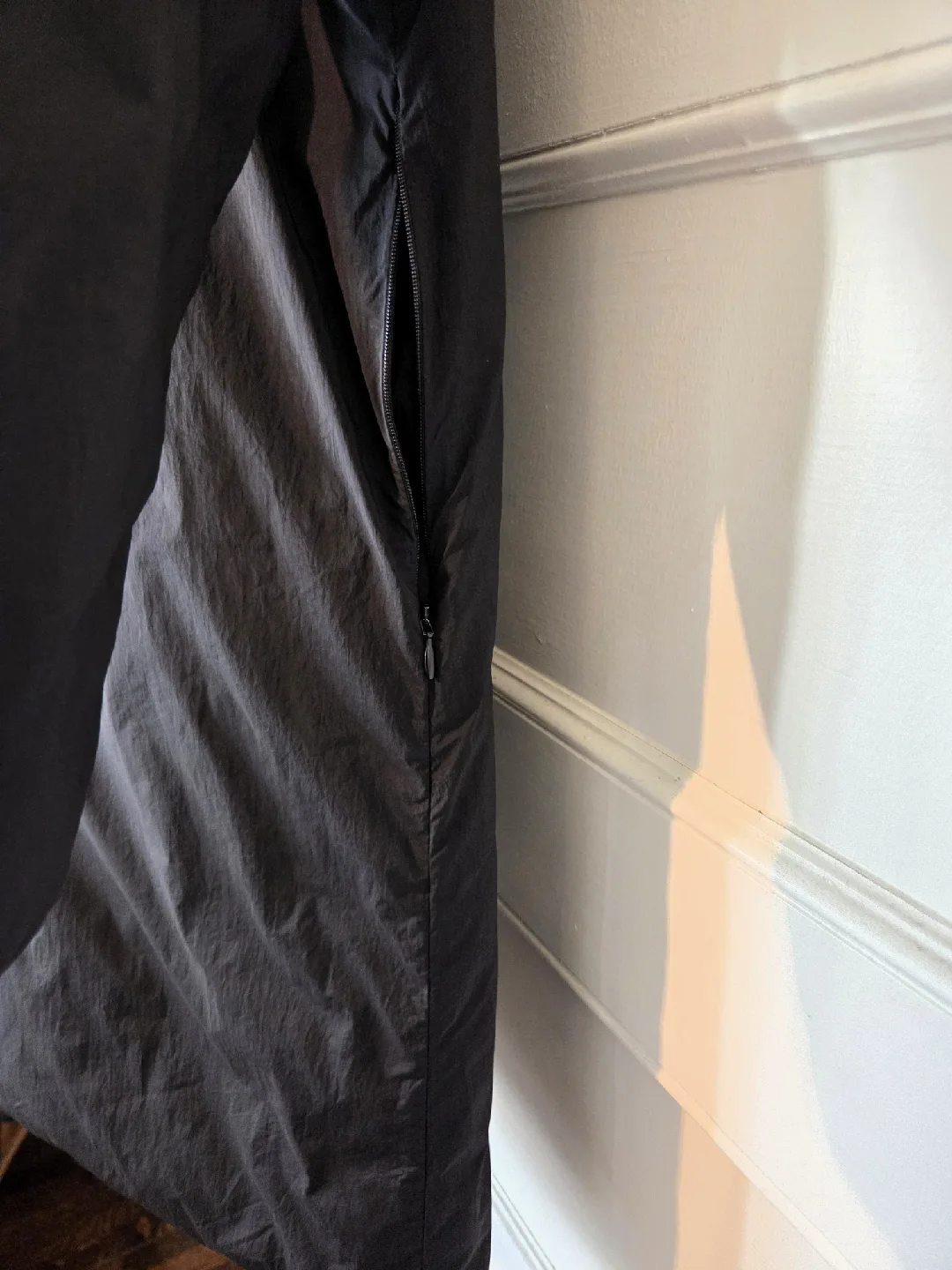 Muji Lightweight Long Down Jacket Dark Blue - 750 Fill image indicator(5)