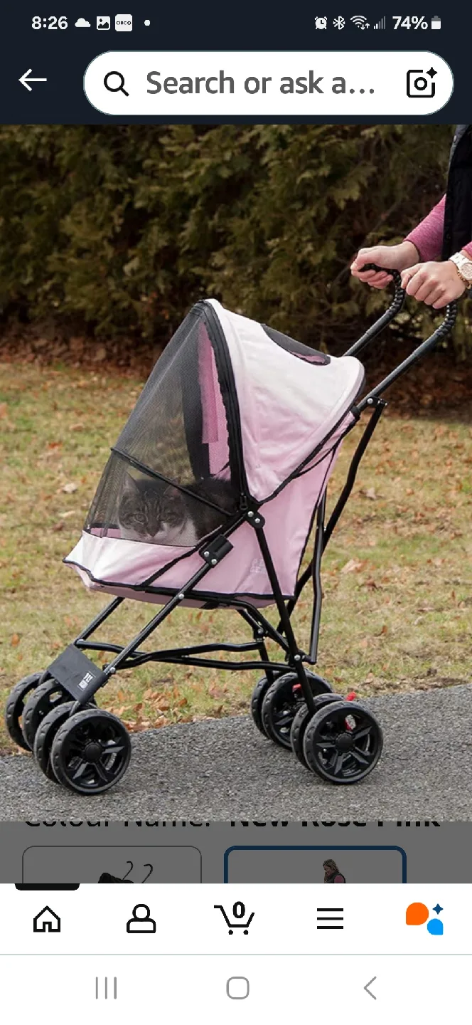 Pet Gear Travel Lite Pet Stroller - New Rose Pink image indicator(2)