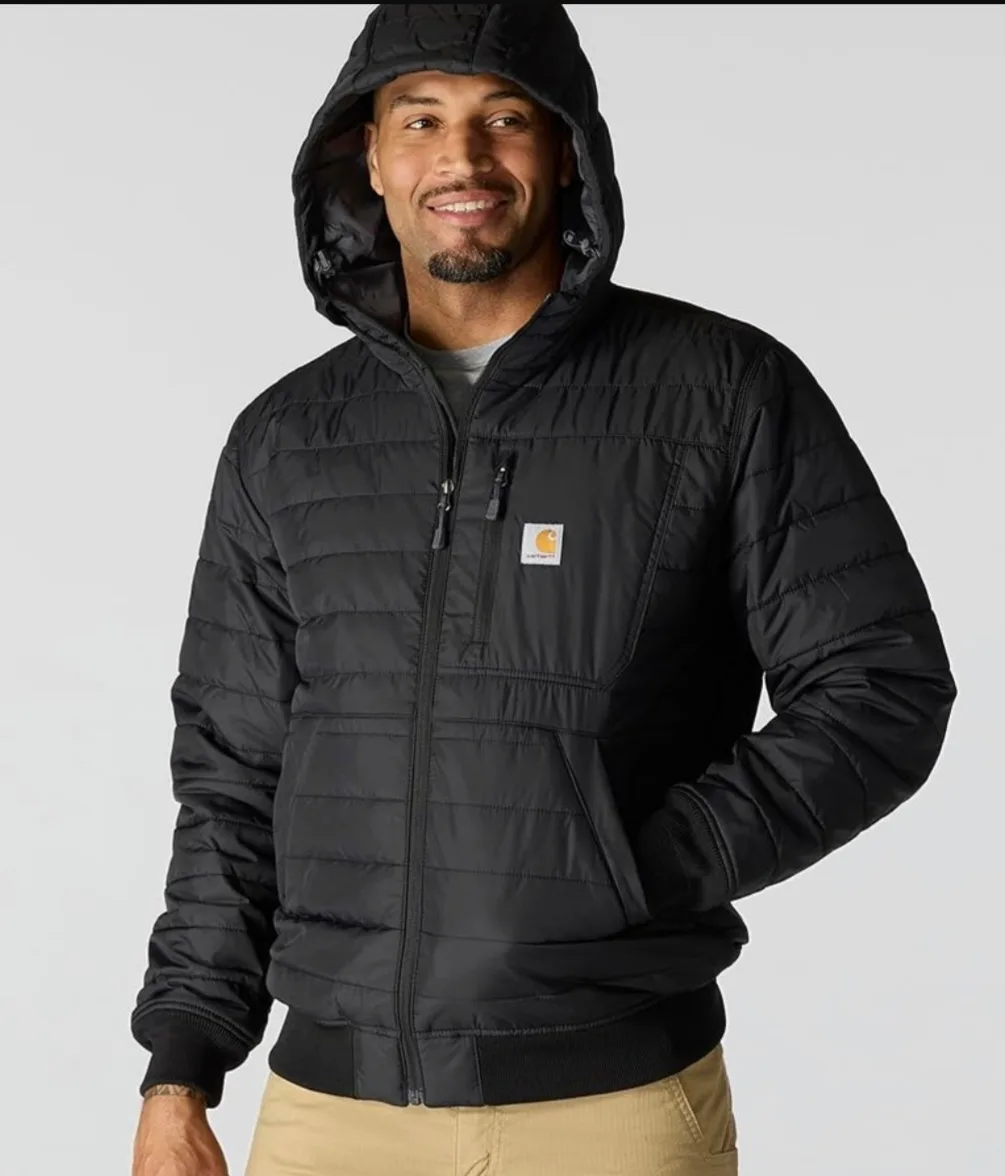 BNWT Carhartt Rain Defender Lightweight Insulated Hooded Jacket image indicator(2)