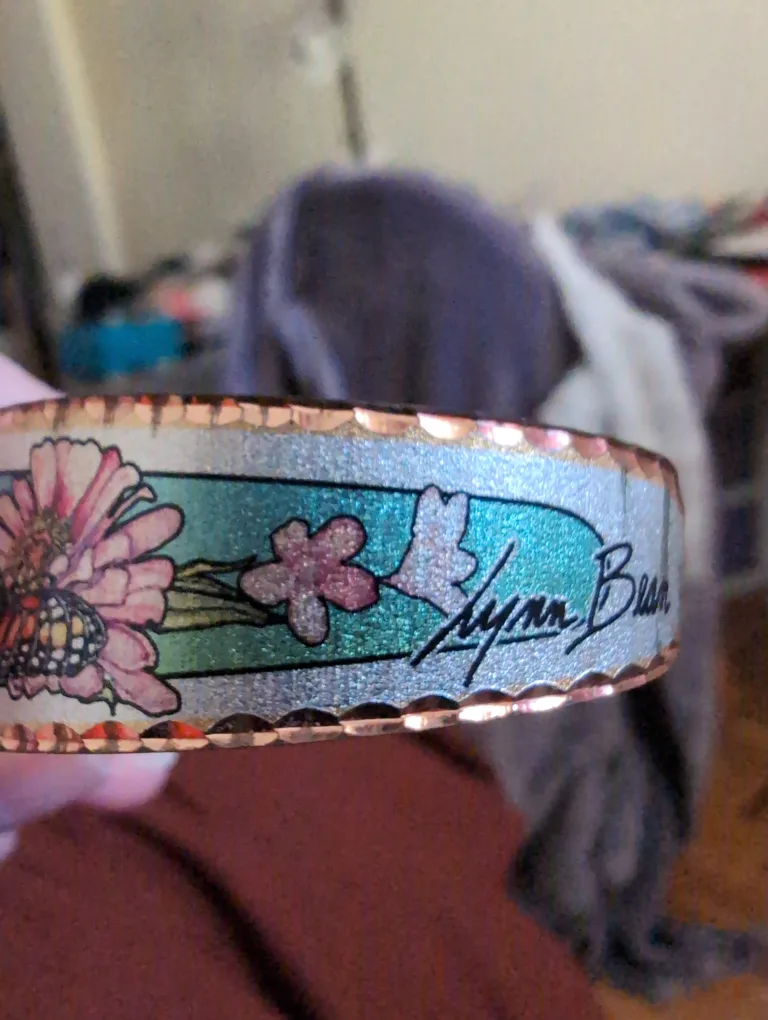 Lyman Bean Butterfly Copper Cuff Bracelet image indicator(3)