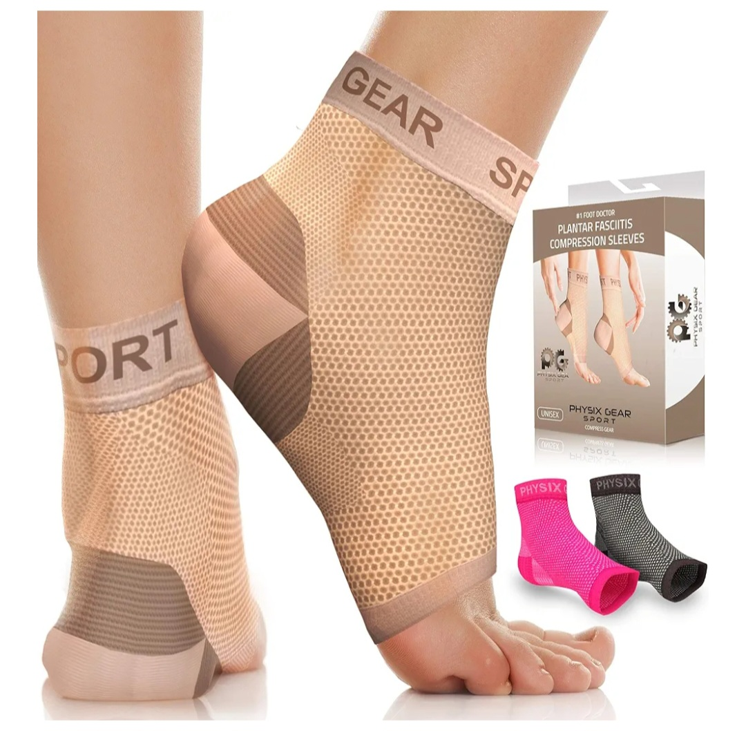 S/M Physix Gear Sport Plantar Fasciitis Compression Slee