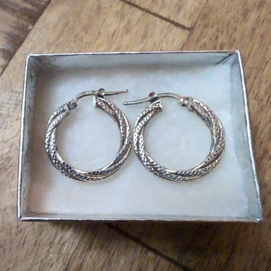 Sterling Silver Hoop Earrings thumbnail