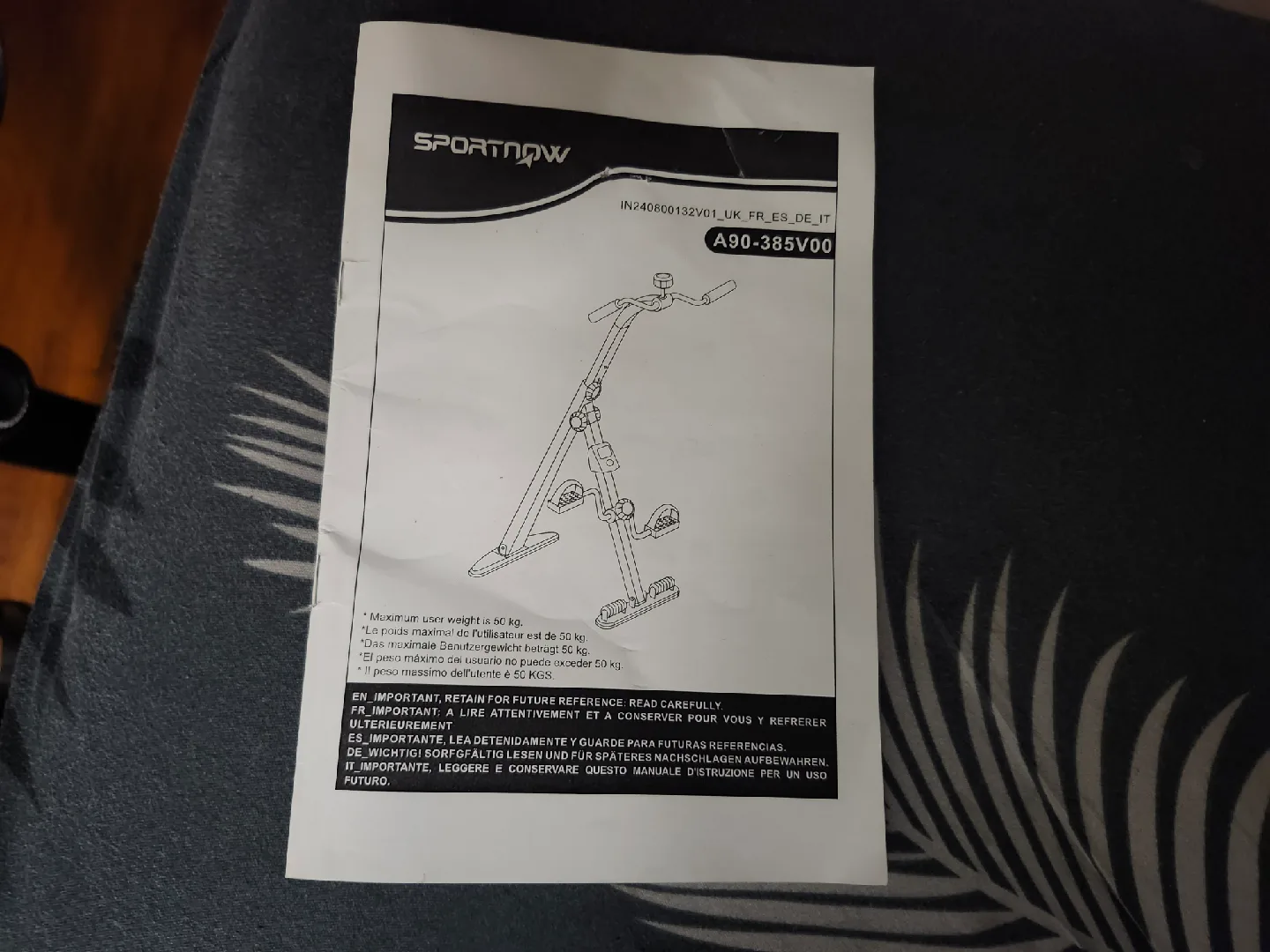 folding Bike Pedal Exerciser - almost new image indicator(6)