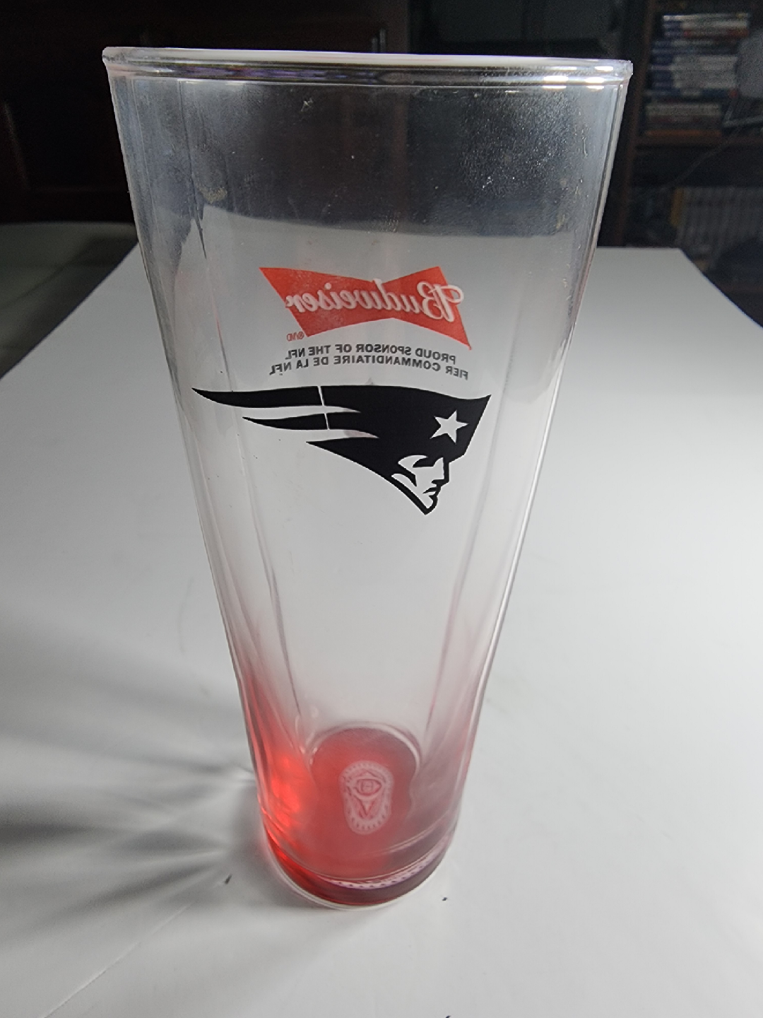 Budweiser NFL Patriots Pint Glass - photo 5