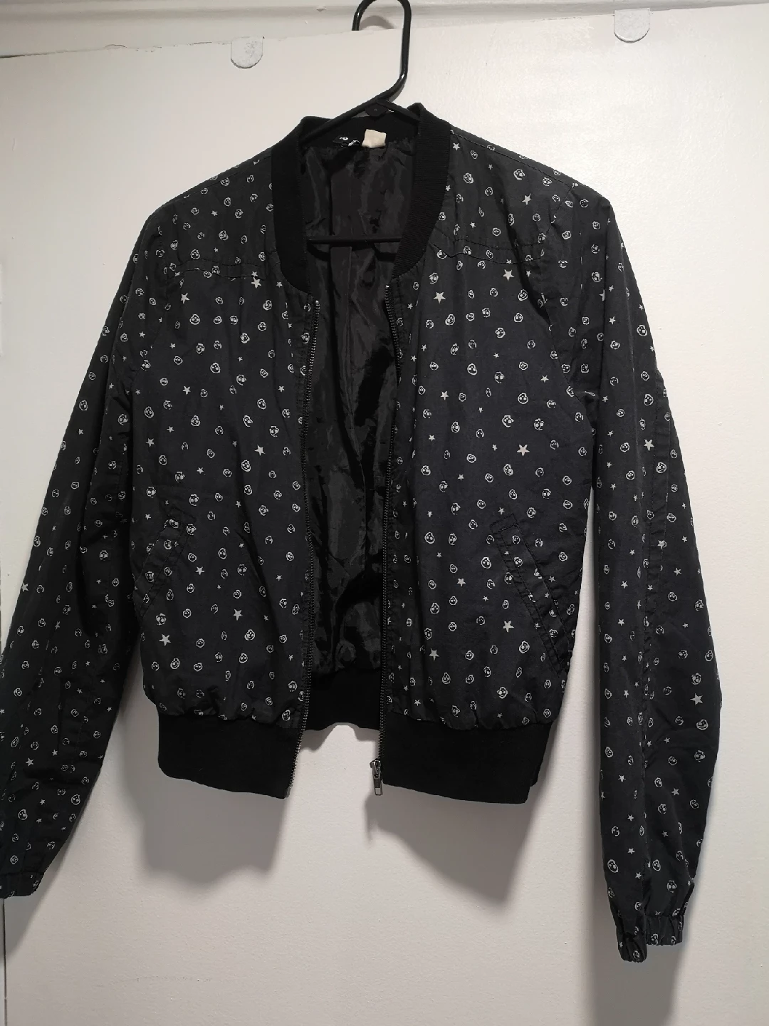 Black Bomber Jacket - Size 10 - photo 2