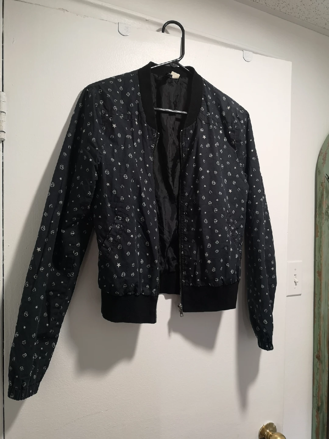 Black Bomber Jacket - Size 10 - photo 3