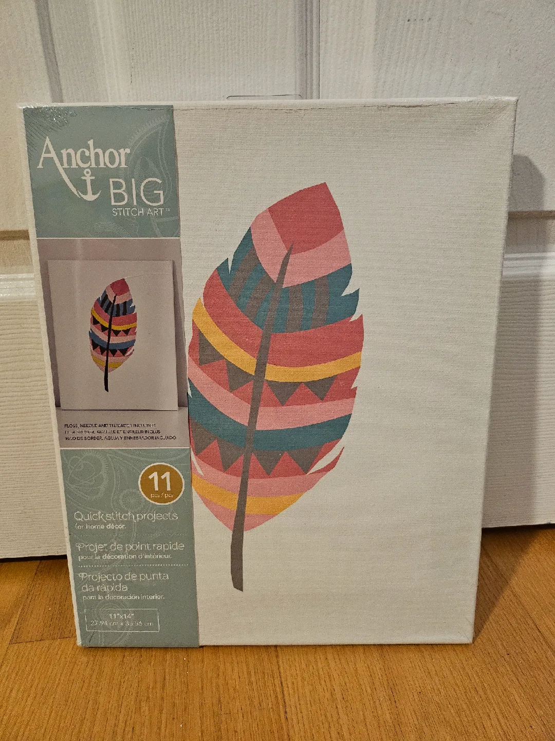 Anchor Big Stitch Art Feather Kit 11x14