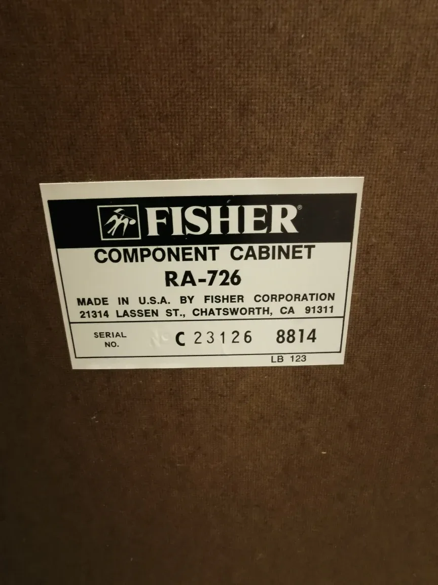 Vintage Fisher Component Cabinet image indicator(7)