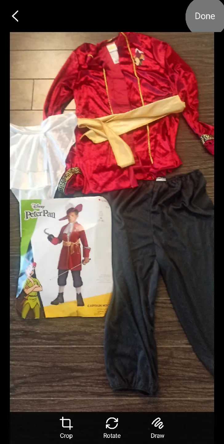 Peter Pan Captain Hook Costume.New🥕 thumbnail