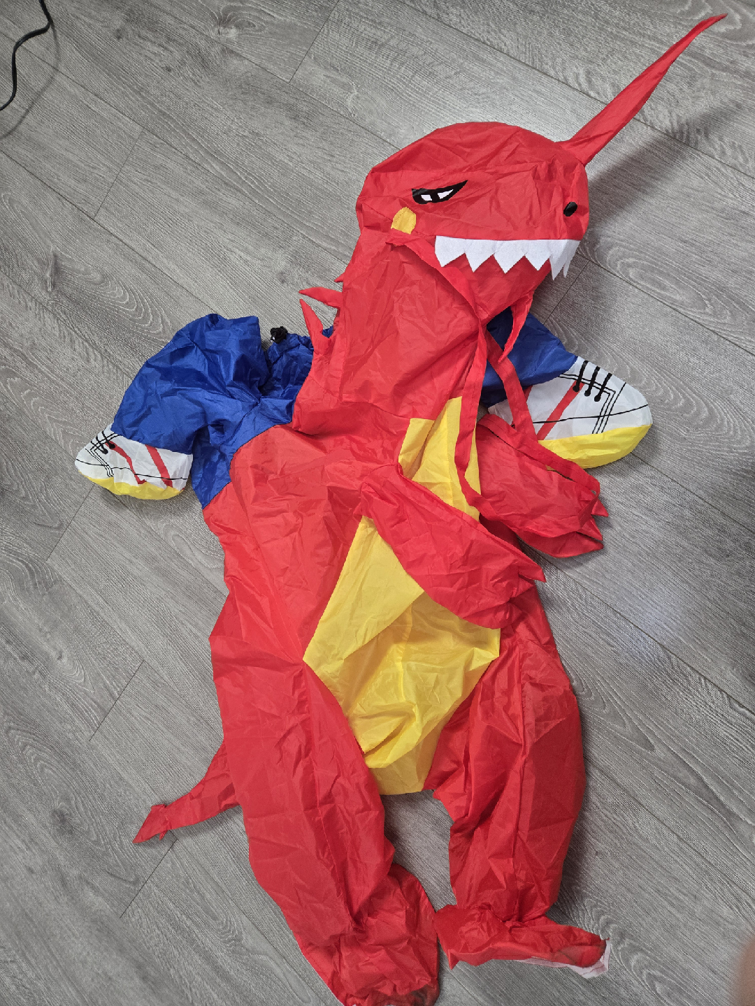 inflatable costume red dinosaur halloween - photo 4