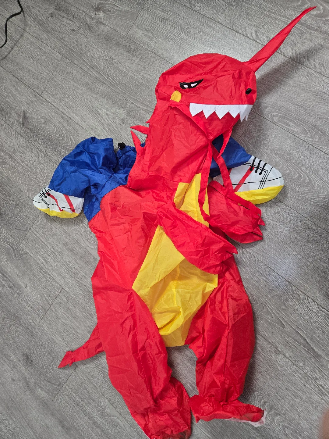 inflatable costume red dinosaur halloween image indicator(4)