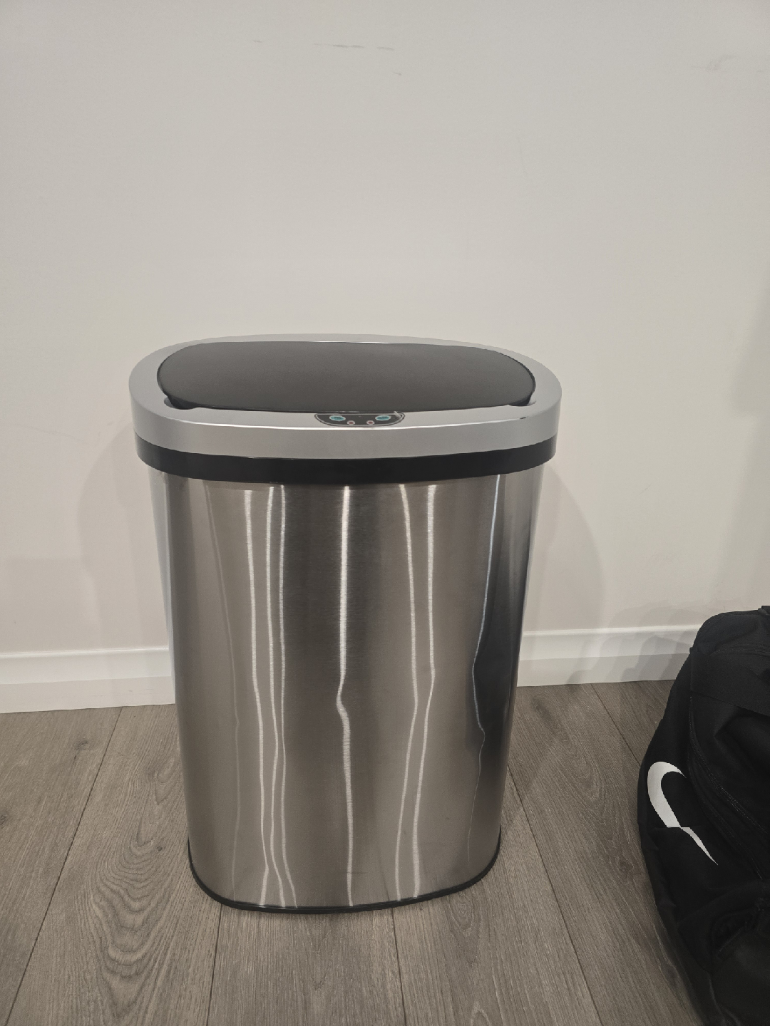 50 litrr Touchless Sensor Trash Can - Silver