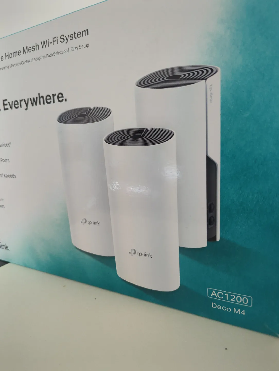 new in box-TP-Link Deco M4 Whole Home Mesh Wi-Fi System image indicator(2)