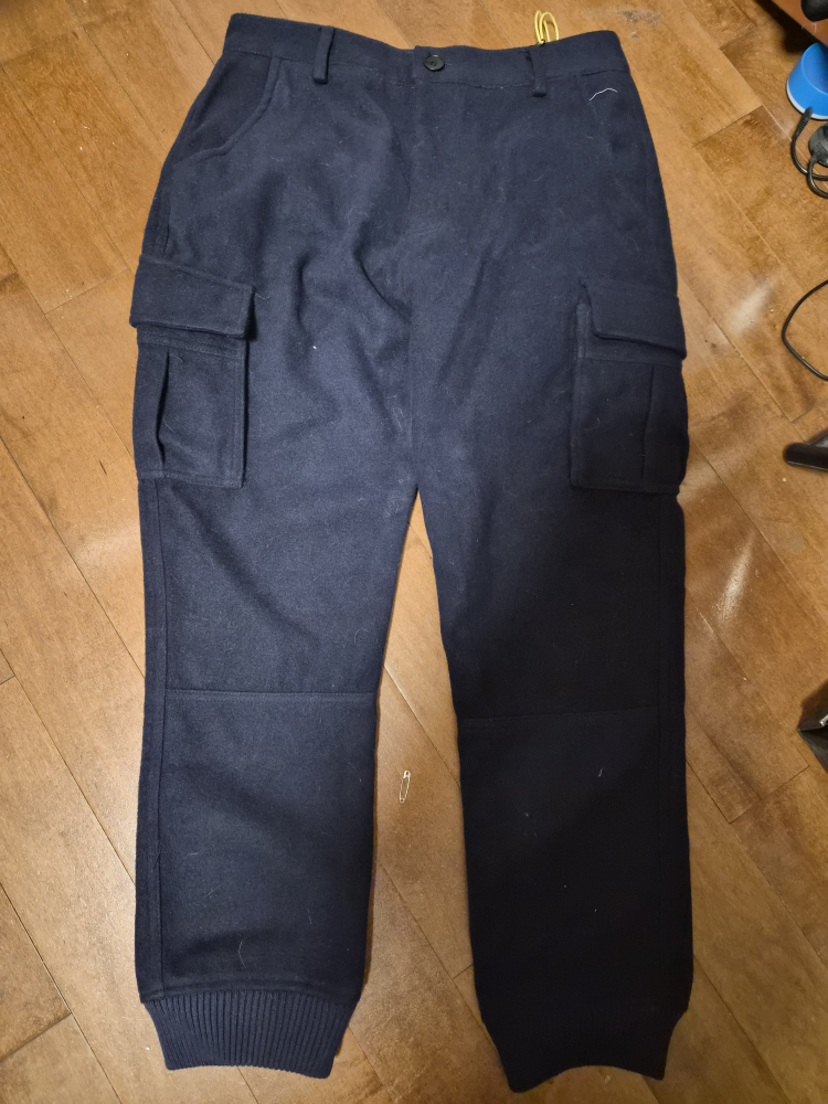 Red Charcoal Cargo Pants - Size L