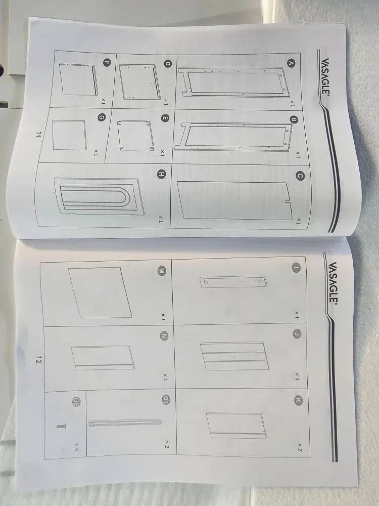 VASAGLE White Bathroom Storage Cabinet image indicator(6)