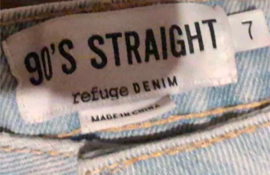 Refuge Denim 90's Straight Jeans - Size 7 thumbnail
