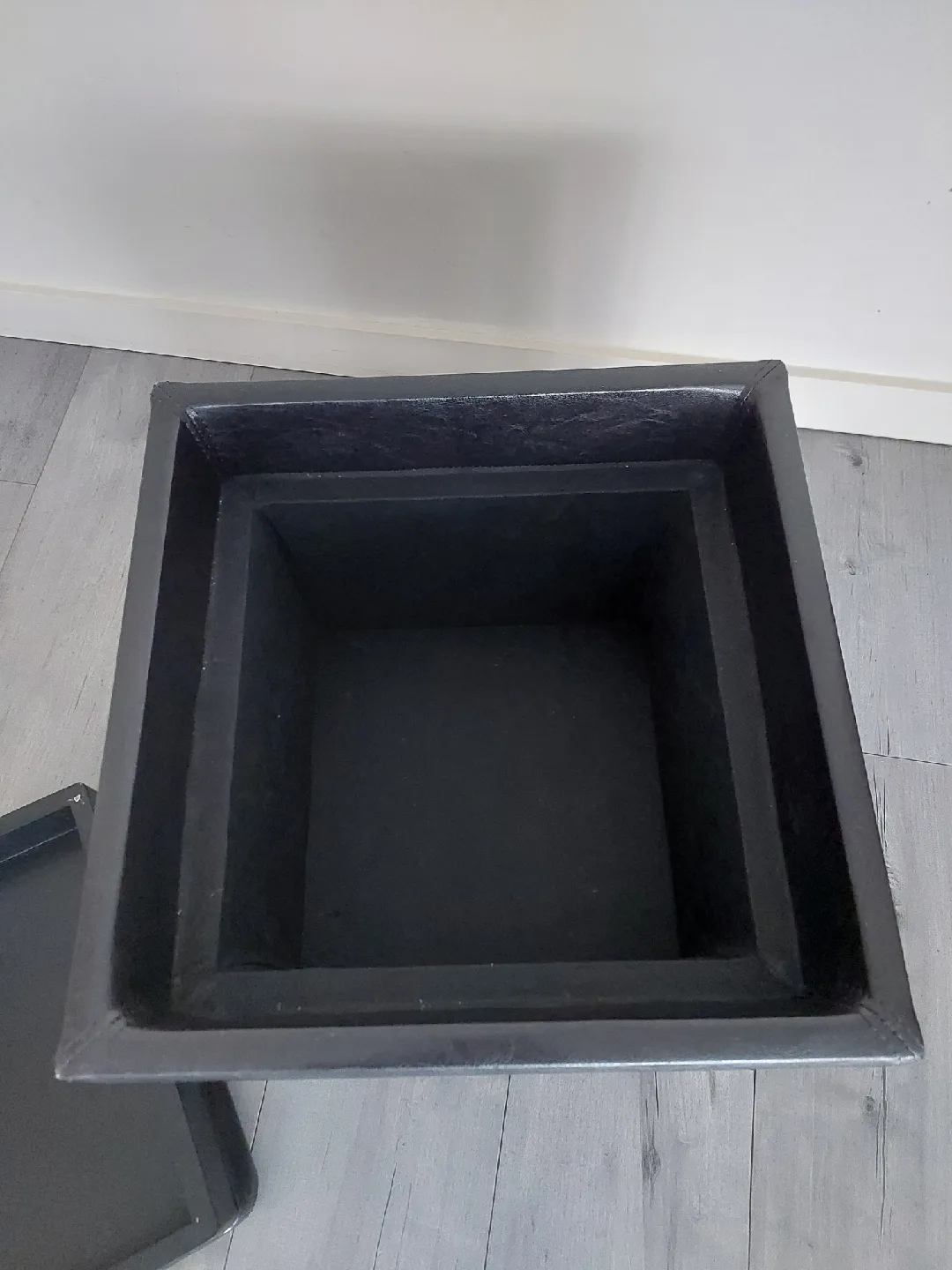 Dark Brown Storage Ottoman with Removable Tray image indicator(6)