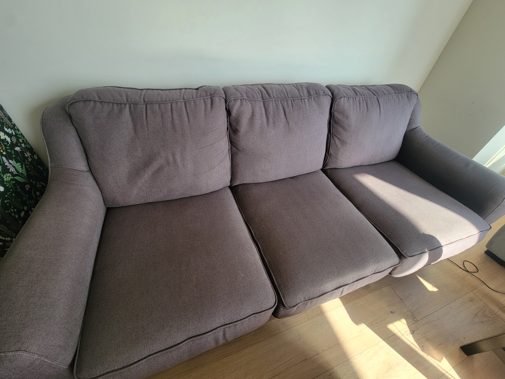 Grey Three-Seater Sofa - photo 3