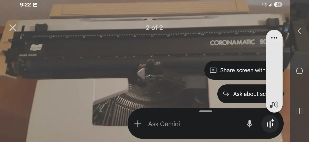 CORONAMATIC 8000 Typewriter image indicator(2)