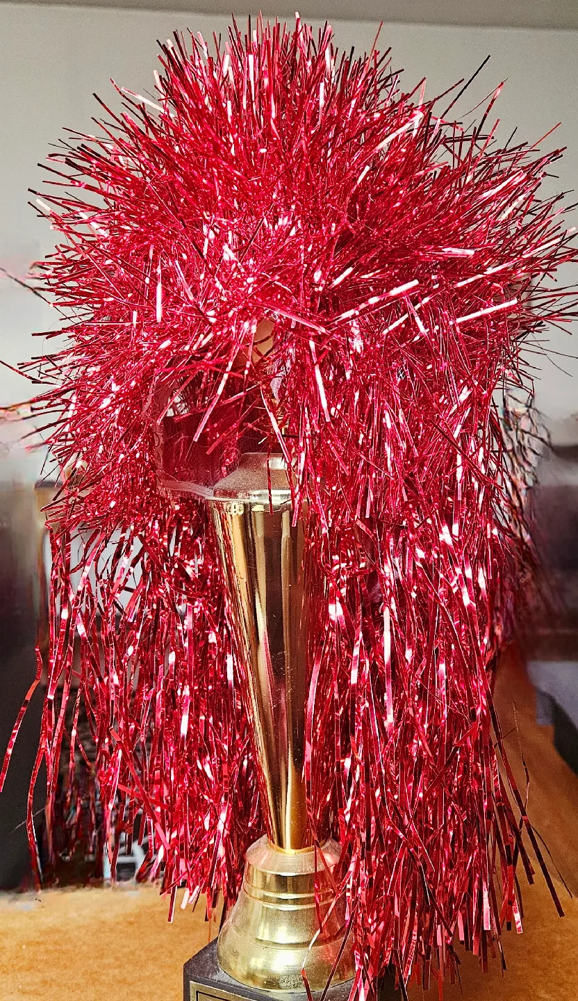 Red Tinsel Wig #freecycle thumbnail