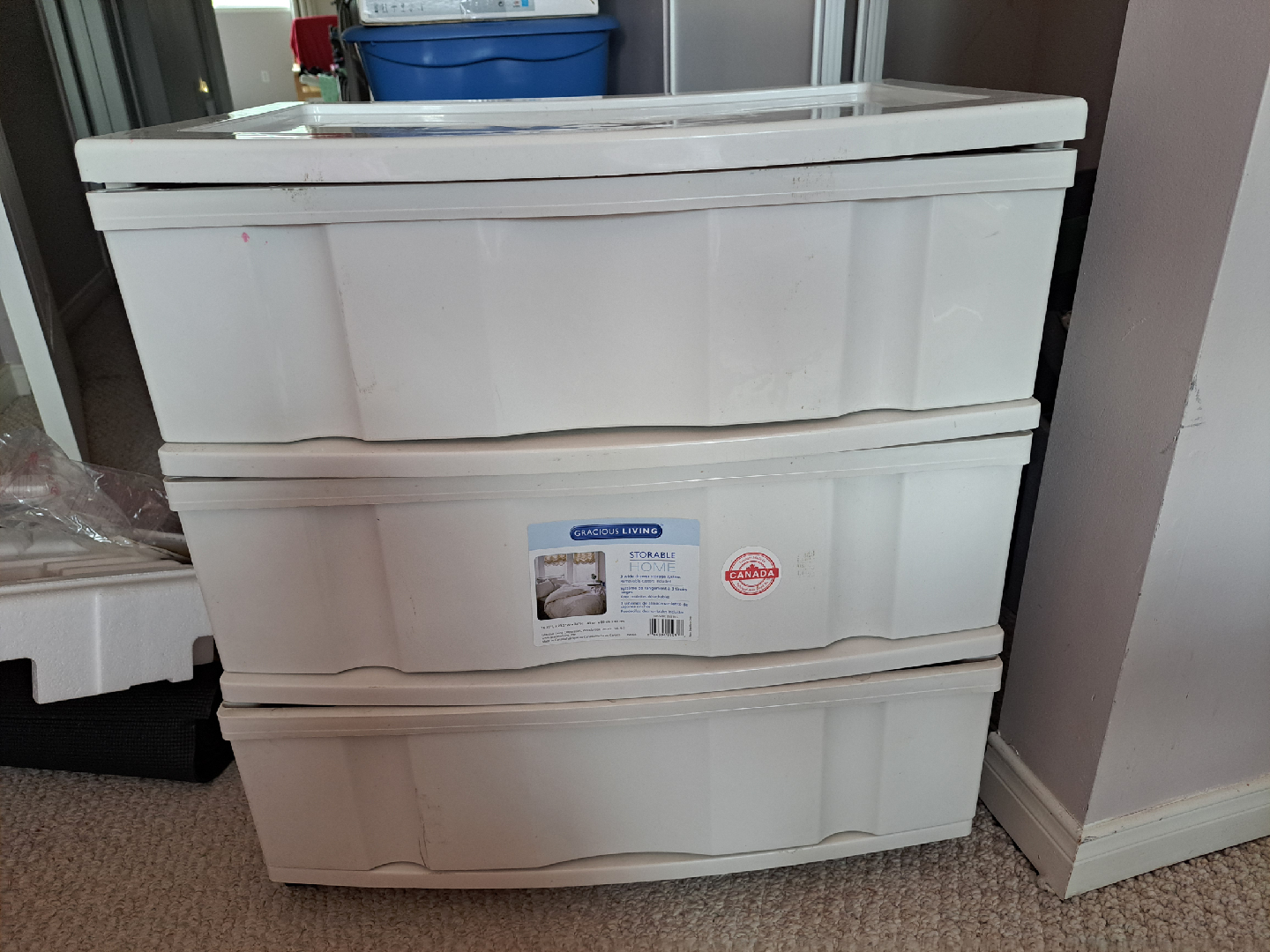 Gracious Living Storable Home 3-Drawer Storage System