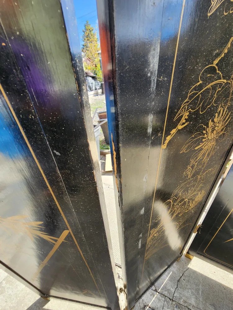 Vintage Chinese Black Lacquer image indicator(8)