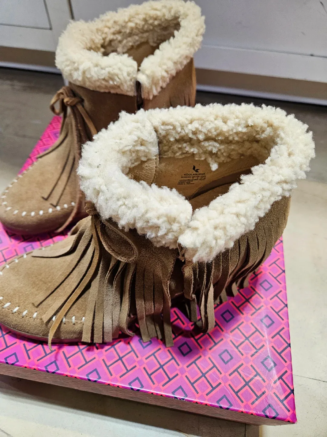 Tory Burch Suede Fringe Ankle Boots image indicator(4)