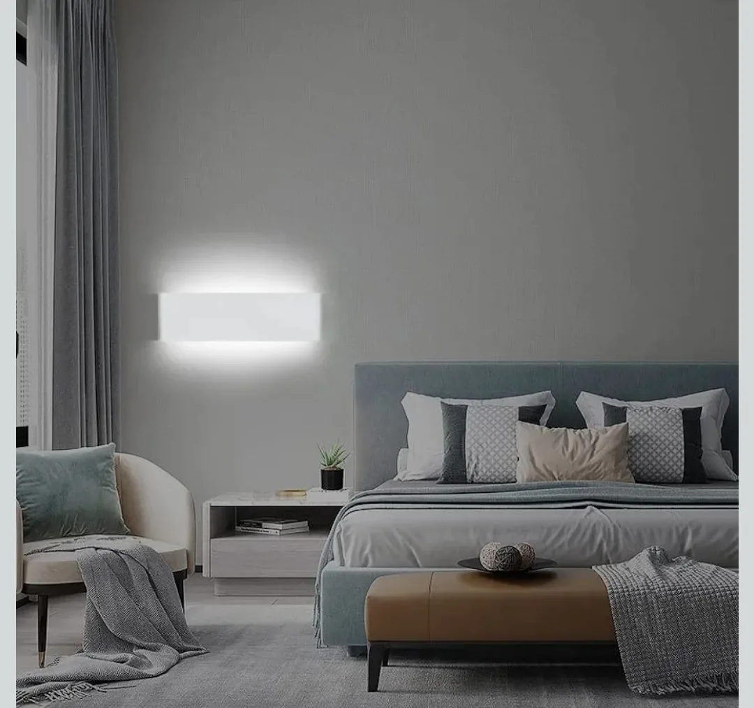 2Pack 15.7" Modern Wall Sconces, LED (White 5000K) image indicator(6)